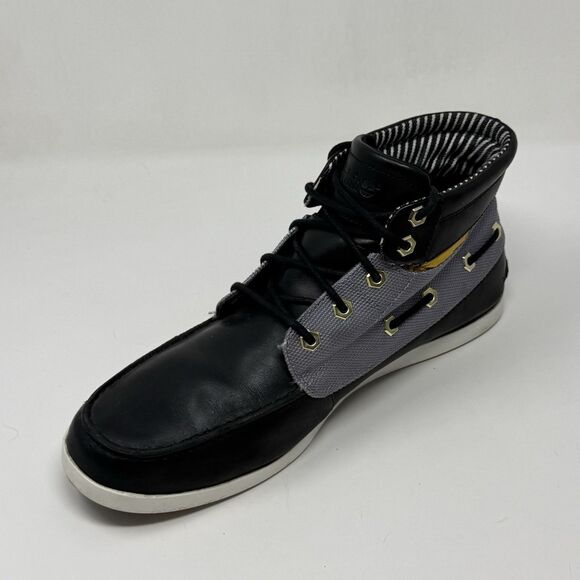 Timberland Newmarket Chukka Boots Mens 12 Black Leather Lace Up Preppy Casual main image 16